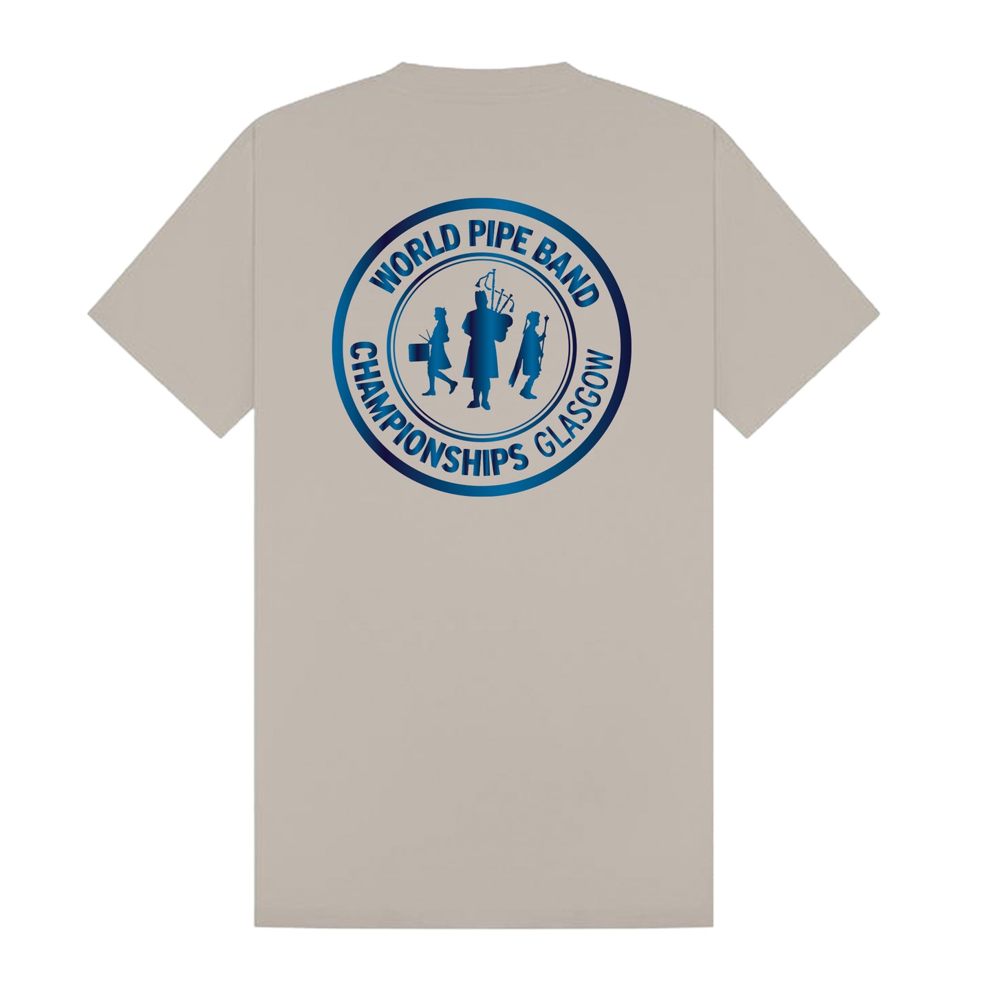 Metallic Logo Organic Cotton T-Shirt - Stone