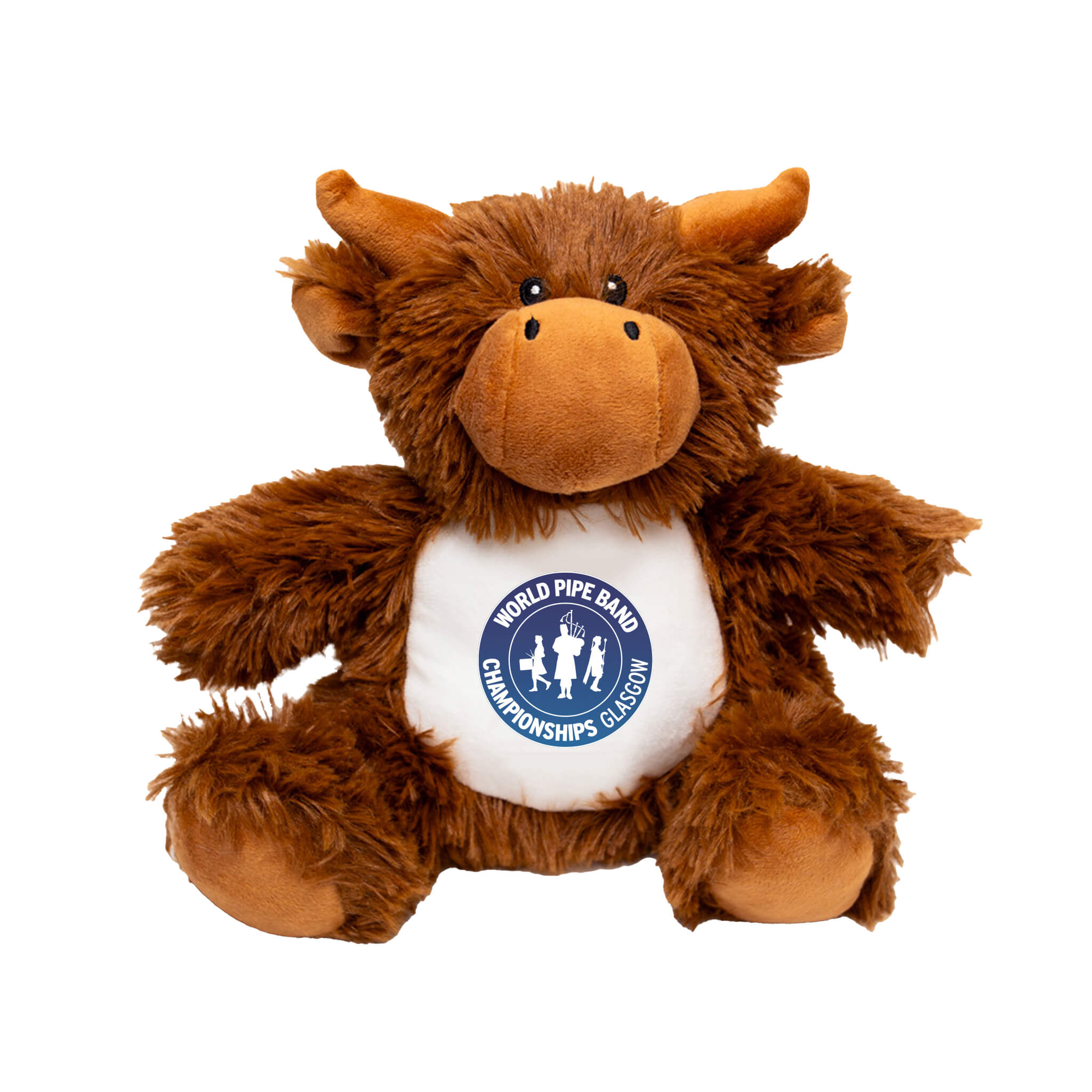 Logo Highland Coo Plush Toy – World Pipe Band Championships Shop