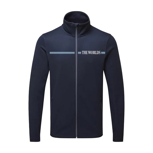 The Worlds Zip Sweatshirt - Navy - Front View- World Pipe Band Championships