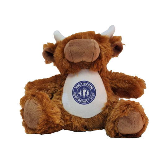Logo Highland Coo Plush Toy World Pipe Band Championships