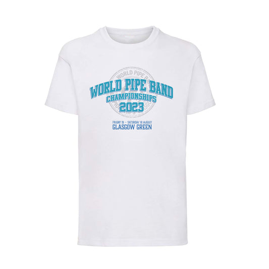 Kids Event T-Shirt | White | World Pipe Band Championships