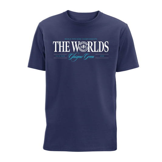 The Worlds T-Shirt - Light Graphite - World Pipe Band Championships